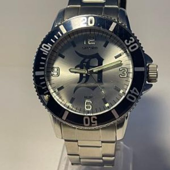 Detroit Tigers MLB Team Logo Stainless-Steel Silver Men's Watch by SPARO NEW - Picture 9 of 9